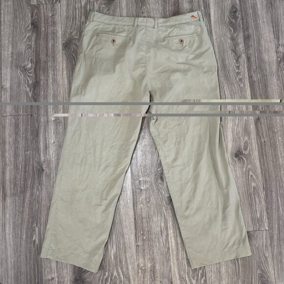 Tommy Bahama Flat Front Chino Pants Men’s Beige Straight Leg Casual Size 36 X 32 - Picture 13 of 16